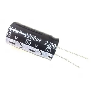 Capacitor Eletrolítico Radial 2200uF 63V 105°C 18x40mm