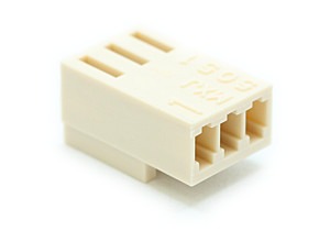 Conector Fêmea 3 Vias Passo 2.54mm 180° DS1070-SCV03