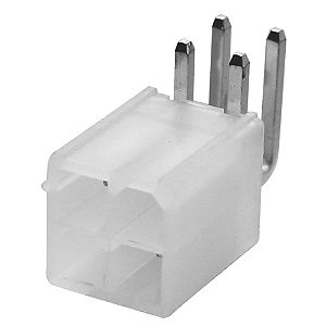 Conector Mini Fit para PCI 4 Vias 2x2 90° 4.20mm JS-1152-04