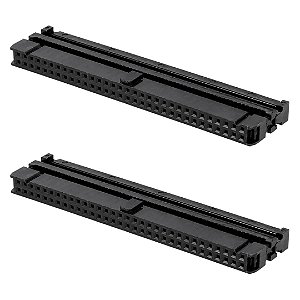 Conector Fêmea 64 Vias 180° Latch com Aliviador FC-64P DS1016-64MA2BB