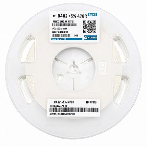 Rolo com 10.000 Peças - Resistor SMD 470R 0402 5% FRC0402J471TS FOJAN
