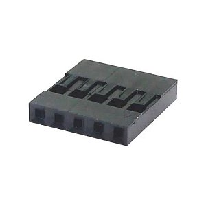 Alojamento para Conector Modu 5 Vias Fêmea Pitch 2,54mm