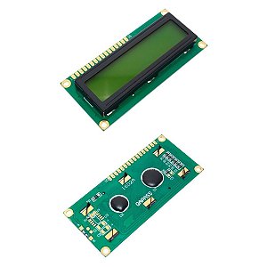 Display LCD 1602A 16 Colunas x 2 Linhas com Backlight Verde