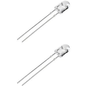 LED 5mm Branco Oval Alto Brilho 5000MCD 9500K Foryard (FYL-5464UWC1C)