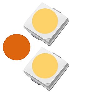 LED Potência 1W Âmbar SMD 3535 350mA ProLight Opto PK2N-1LAE