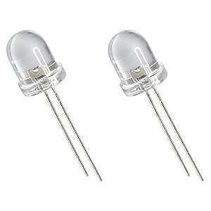 LED Branco Alto Brilho 8mm Through Hole 1L0845W32B0CA001