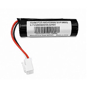 Bateria Recarregável Li-Ion 3,6V 2600mAh 18650 1P1S Pack Preto