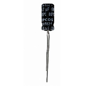 Capacitor Eletrolítico EPCOS 47uF 25V 85°C Série B41821
