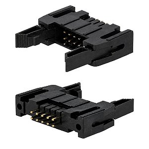 Header Box Conector 10 Vias (2x5) com Trava Ejetora DS1011-10SBSIB7-B