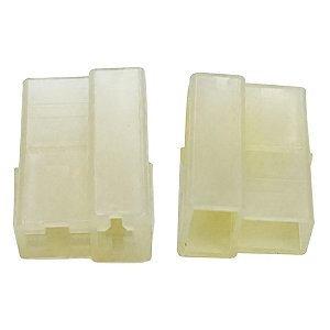 Capa Luva Isolante para Conector Faston 6,3mm 2 Vias Fêmea