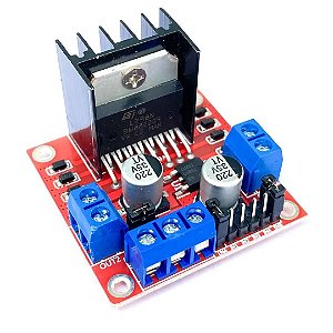 Módulo Controlador de Motores L298N Dual H-Bridge com Driver