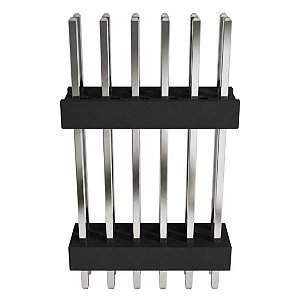 Conector Pino Header Macho 12 Vias 2x6 Passo 2,54mm DW-06-12-T-D-655