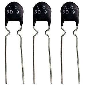 Termistor NTC 5D9 5Ω 9mm Limitador de Corrente de Partida
