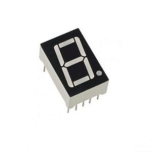 Display LED WCN1-1039SR-C21 1 Dígito 7 Segmentos Vermelho Cátodo Comum
