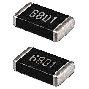 Resistor SMD 6.8KΩ 6801 1206 1% RC1206FR-076K8 - 100 Unidades