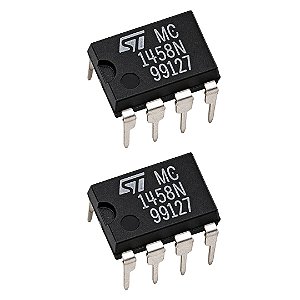 MC1458N Circuito Integrado Amplificador Operacional Duplo DIP8