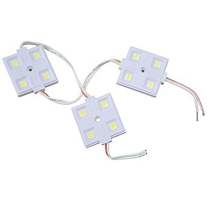 Módulos LED SMD 12V Branco Quente Alta Potência - 3 Peças - ZH334F-WW