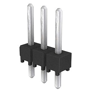 Barra de Pinos 3 Vias Macho Passo 2mm PTH Samtec MTMM-103-03-T-S-160