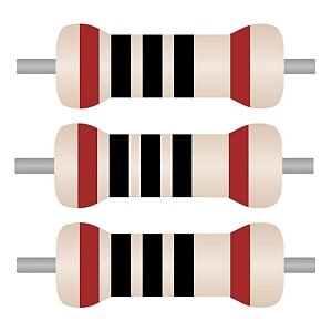 100x Resistor 100Ω ±1% 0,25W Axial CR25