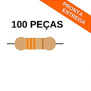 100x Resistor 33K 5% 1/4W Axial PTH CR25