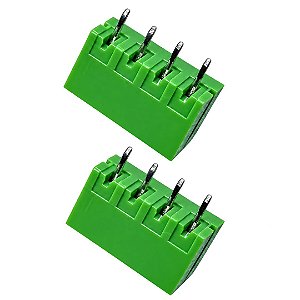 Borne Conector Macho 4 Vias Passo 3.81mm 180° ZBF400VC-5.08-4P