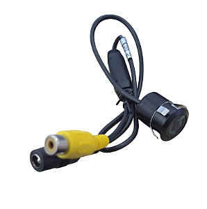 Câmera Traseira Automotiva de Embutir RCA Duplo e Alimentação P4 12V