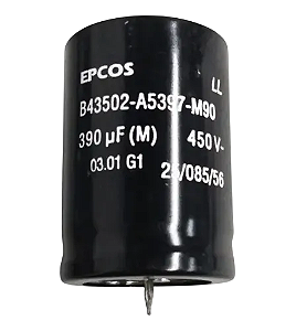 EPCOS B43502-A5397-M90 Capacitor Eletrolítico Snap-In 390uF 450V 85°C