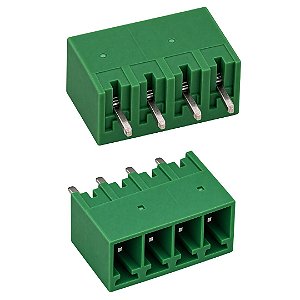 Borne Plugável Macho 4 Polos 3,5mm 180 Graus Corpo Fechado 2351886-4