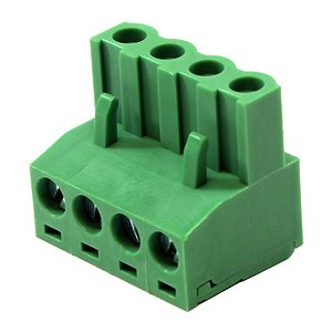 Borne Conector Fêmea 4 Posições 5.08mm 90° Verde KF2EDGK