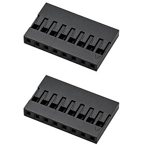 Alojamento para Conector MODU 8 Vias Linha Simples 2,54mm 254208HA298