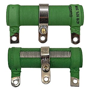 Resistor de Fio Tubular 47R 20W Ajustável (AJ20) Ohmtec 10%