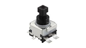 Chave Push Button SMD Alps Alpine 1A 14,5V Vertical 1 Polo 2 Posições