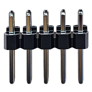 Conector Barra de Pinos 2x5 Macho 10 Vias Passo 2.54mm 180°