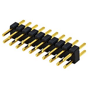 Conector Barra de Pinos Macho 20 Vias Passo 2.54mm 2x10 180º 11.6mm