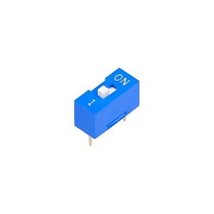 Chave Seletora DIP KF1001 1 Polo Azul Montagem PTH