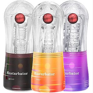 Masturbador Masculino Lanterna Transp. CyberSkin Lover Viber