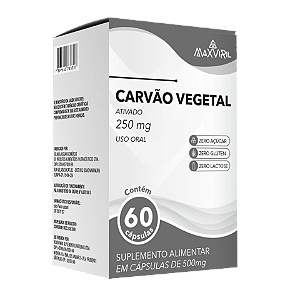 Carvão Vegetal 60 cápsulas MaxViril