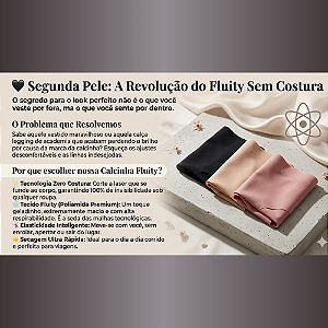 Calcinha Sem Costura - Tecido Fluity