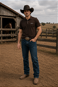 Polo Marrom - Texas
