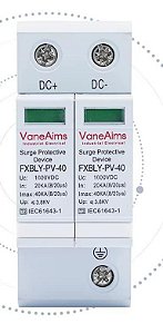 DPS - Dispositivo de Proteção contra Surtos 40kA 1000vcc 2 polos Vane Aims