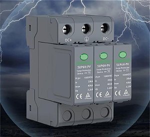 DPS - Dispositivo de Proteção contra Surtos 1000v 3 polos Sunpole