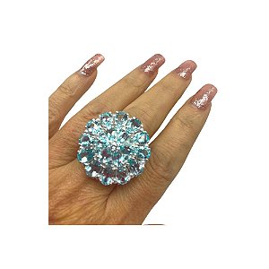 Anel Topázio com 20 Pedras