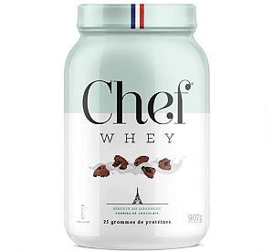 CHEF WHEY POTE 907G SABOR COOKIES DE CHOCOLATE