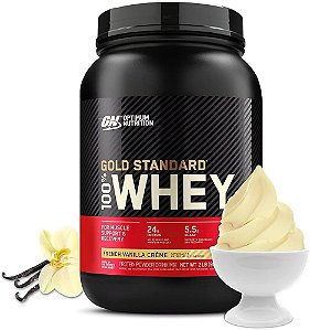 GOLD STANDARD 100% WHEY OPTIMUM NUTRITION POTE 900G BAUNILHA