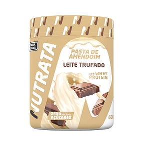 PASTA DE AMENDOIM NUTRATA 600G SABOR LEITE TRUFADO
