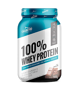 100% WHEY PROTEIN SHARK PRO POTE 900G SABOR CHOCOLATE