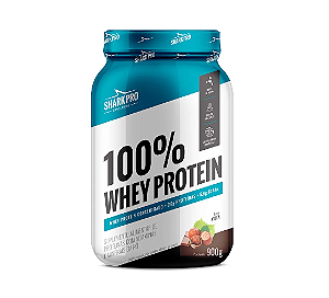 100% WHEY PROTEIN SHARK PRO POTE 900G SABOR AVELÃ