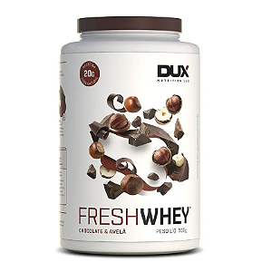 FRESH WHEY DUX POTE 900G SABOR CHOCOLATE COM AVELÃ