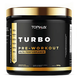 PRE TREINO TURBO TOPWAY SABOR FRUTAS VERMELHAS