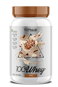WHEY PROTEIN 100% TOPWAY POTE 900G SABOR COOKIES